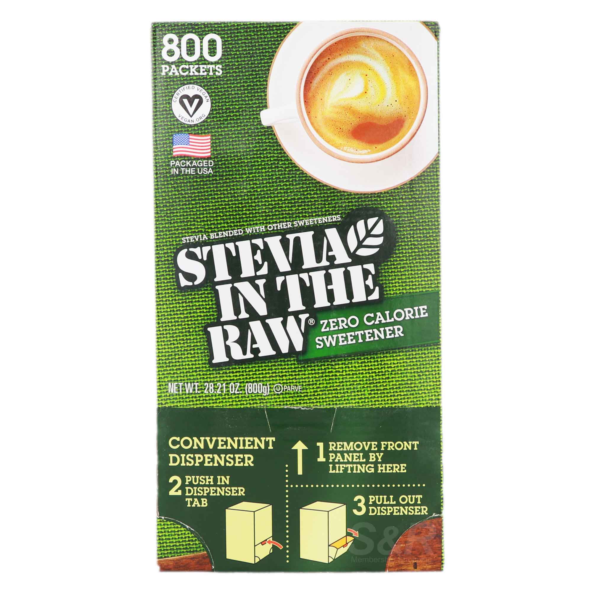 Stevia In The Raw Zero Calorie Sweetener 800 packets Stevia In The Raw Zero Calorie Sweetener 800 packets